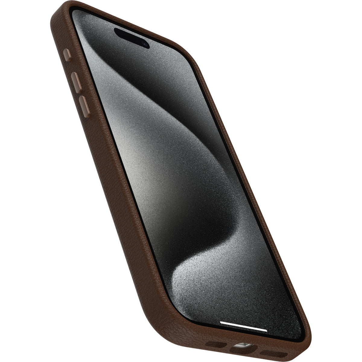 iPhone15ProMaxケース Symmetry Cactus Leather Rich Adobe ブラウン