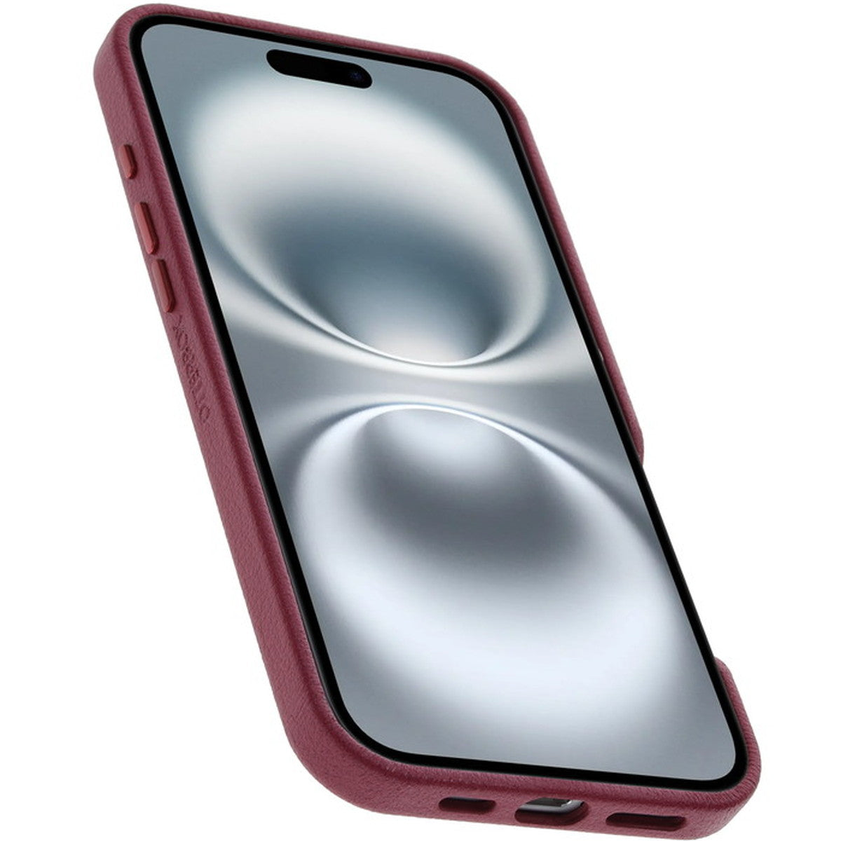 iPhone 16 Plusケース Symmetry Cactus Leather マルーンベルズ