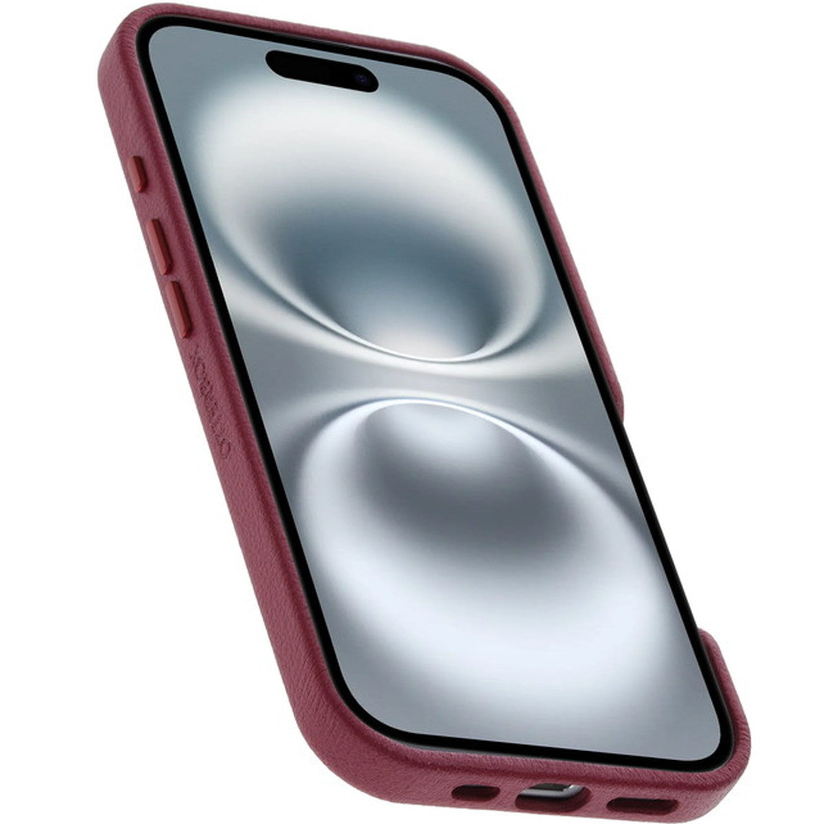 iPhone 16ケース Symmetry Cactus Leather マルーンベルズ