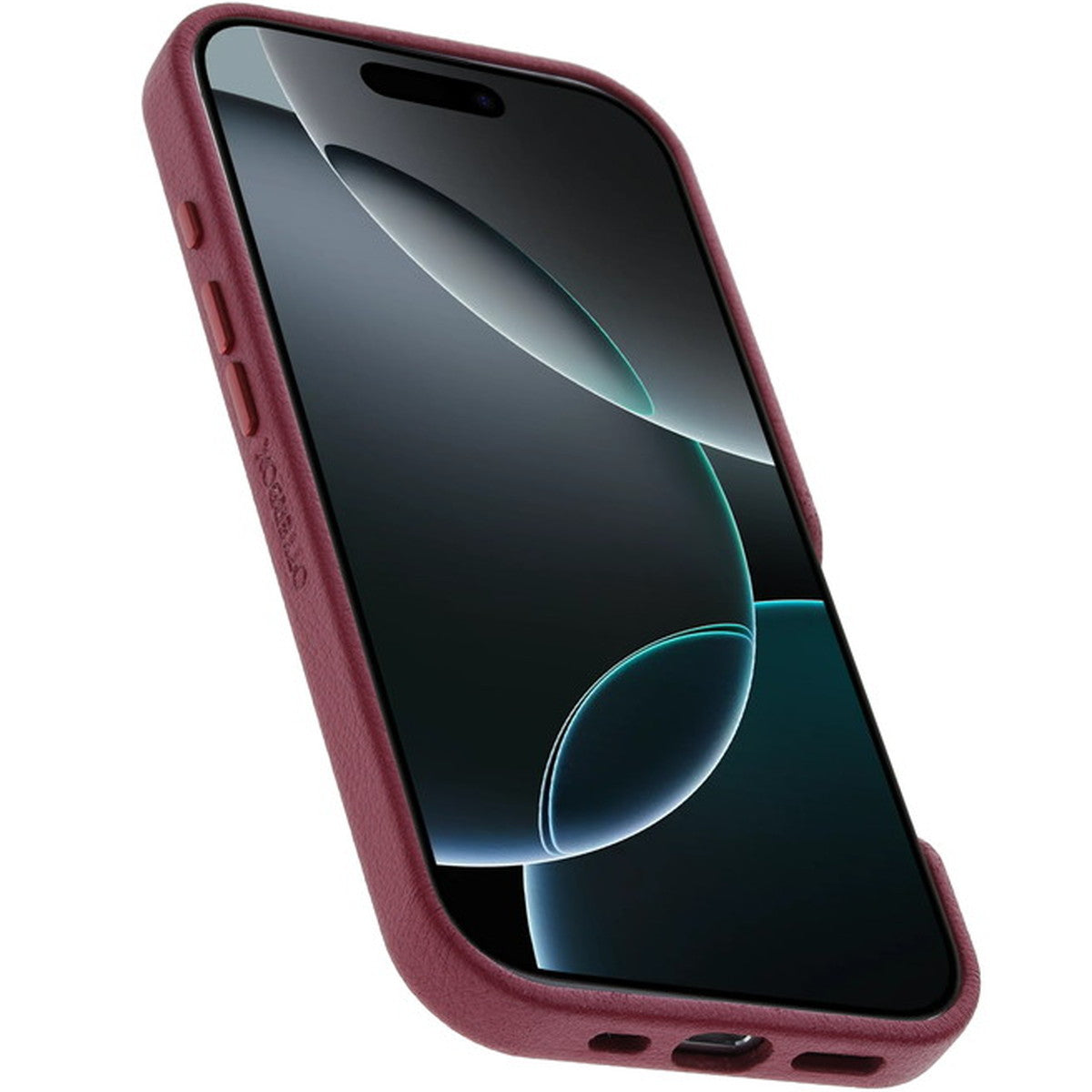 iPhone 16 Proケース Symmetry Cactus Leather マルーンベルズ