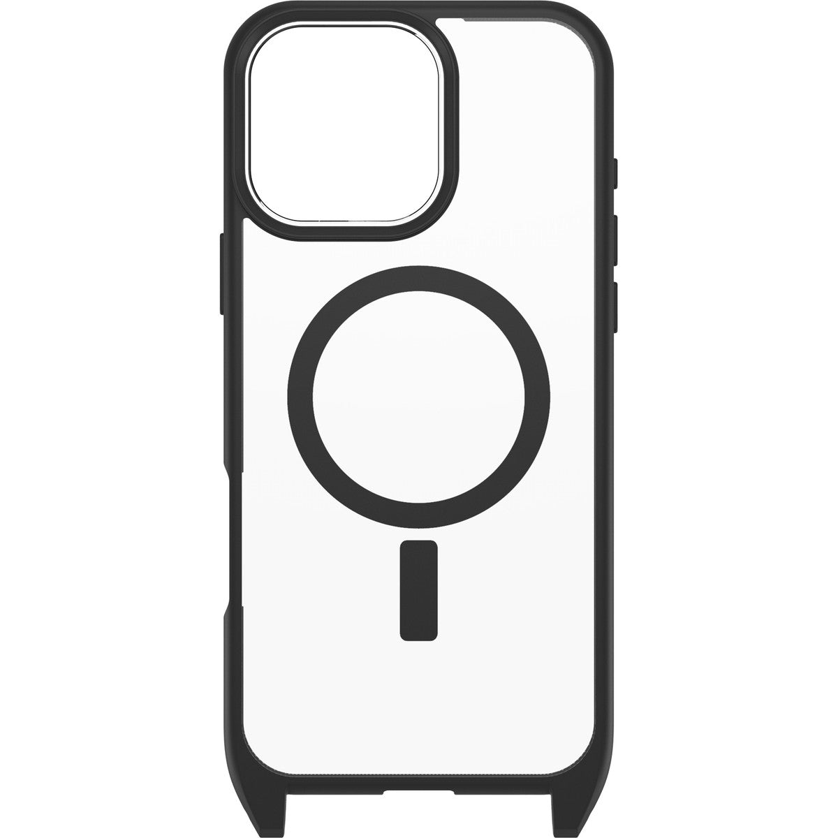 iPhone 16 Pro Maxケース React Necklace ブラッククリスタル