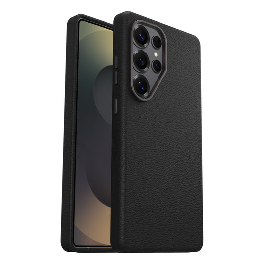 Galaxy S25 Ultraケース Symmetry Cactus Leather サボテンレザー 植物性レザー 耐衝撃 ノアールアッシュ