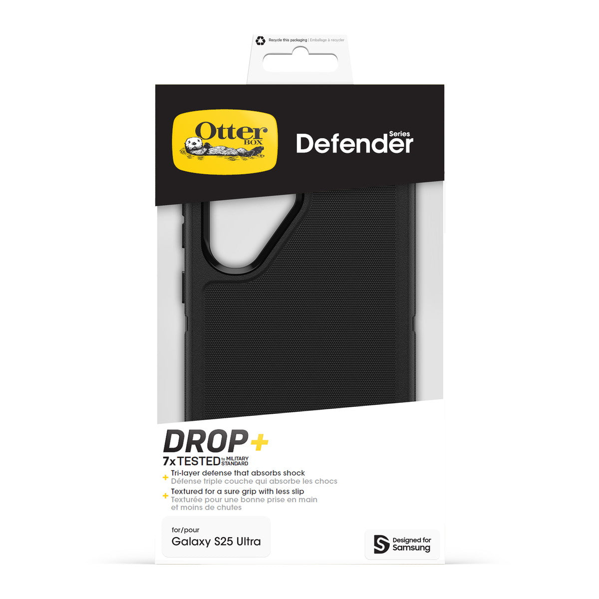Galaxy S25 Ultraケース Defender 耐衝撃 ブラック