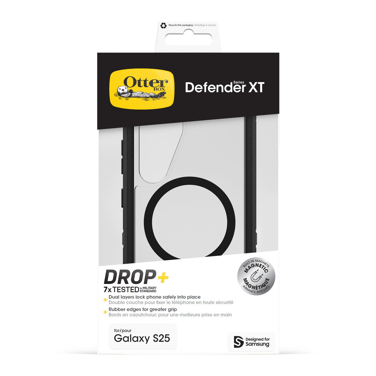 Galaxy S25ケース Defender XT Clear Magnets 耐衝撃 セージブラッシュ