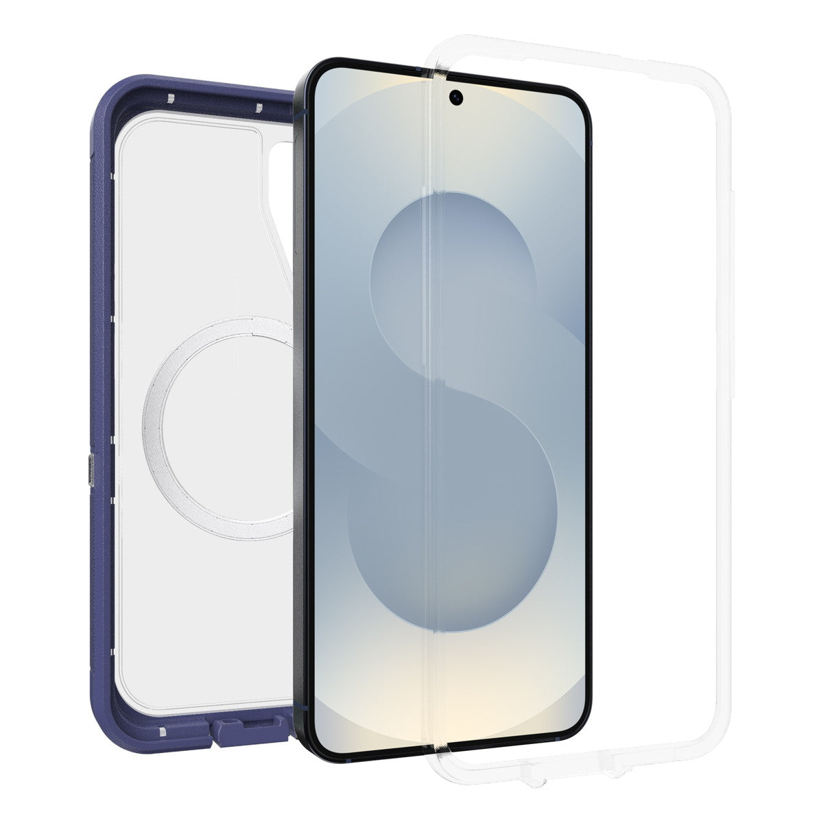 Galaxy S25ケース Defender XT Clear Magnets 耐衝撃 デンバーダスク