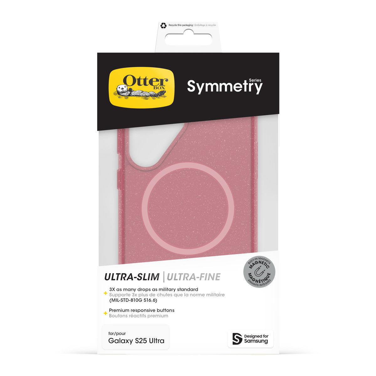 Galaxy S25 Ultraケース Symmetry Clear Magnets Qi2対応 耐衝撃 フォックスベリー