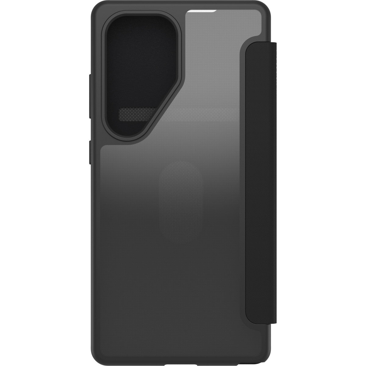 Galaxy S25 Ultraケース React Folio 手帳型 耐衝撃 ブラッククリスタル