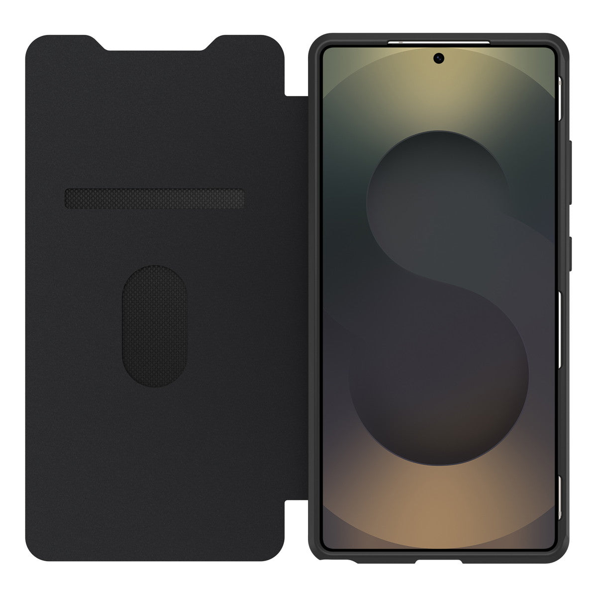 Galaxy S25 Ultraケース React Folio 手帳型 耐衝撃 ブラッククリスタル