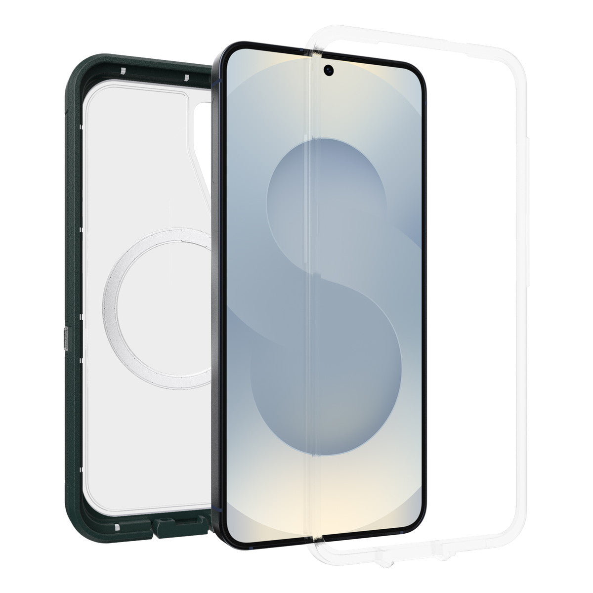 Galaxy S25ケース Defender XT Clear Magnets 耐衝撃 ダークサイド