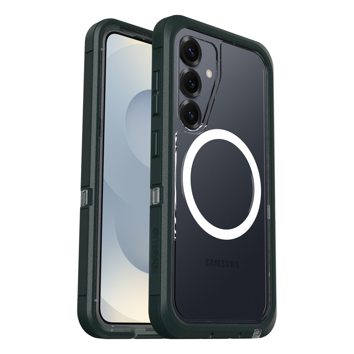 Galaxy S25ケース Defender XT Clear Magnets 耐衝撃 ダークサイド