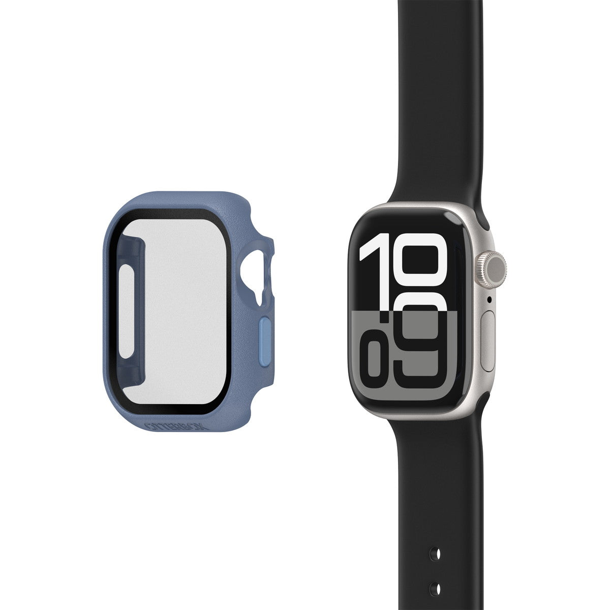 AppleWatch 42mm用ケース Eclipse Case スクリーンプロテクタ一体型 ベイビーブルージーンズ