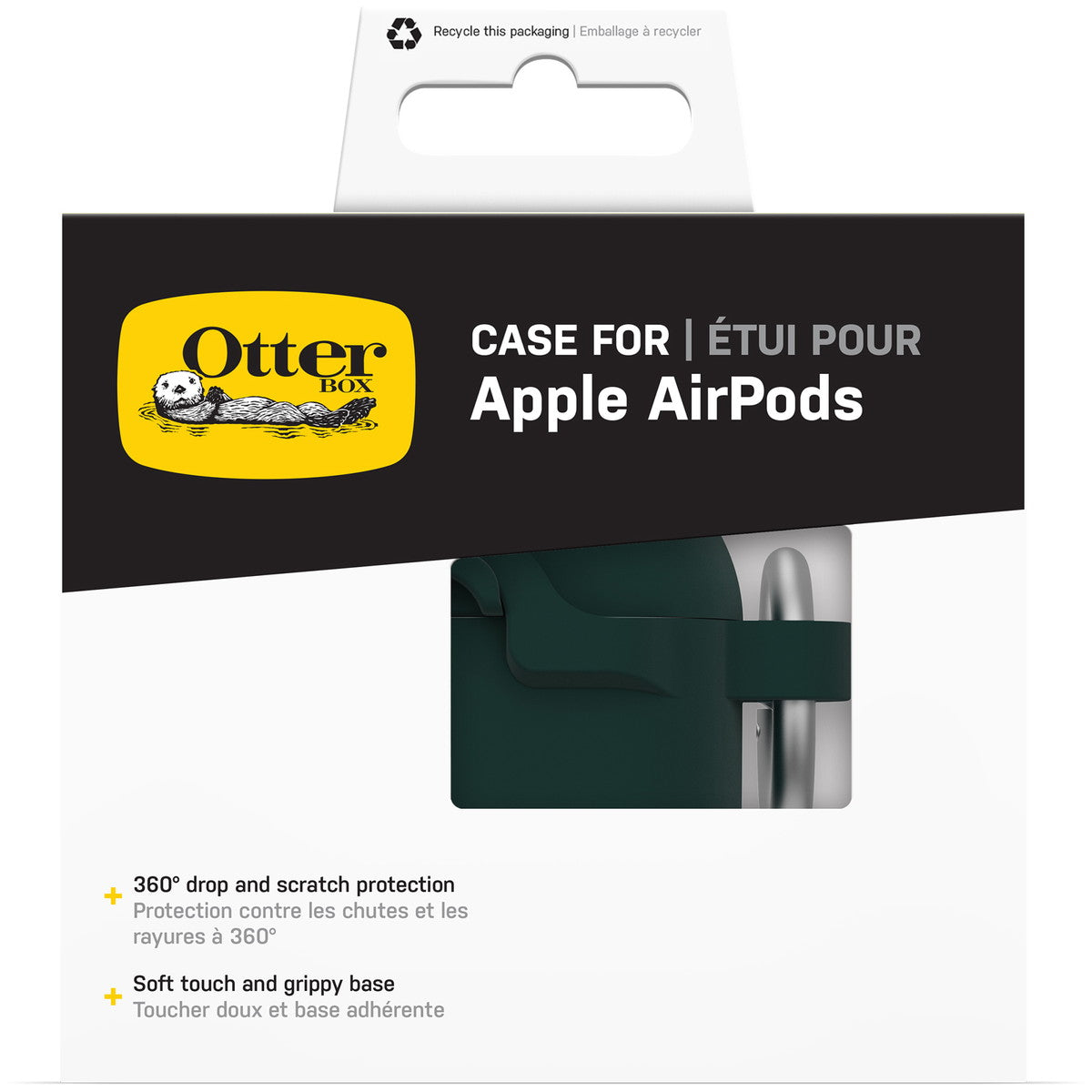 AirPods(第4世代)ケース 耐衝撃 カラビナ付きジュビリー