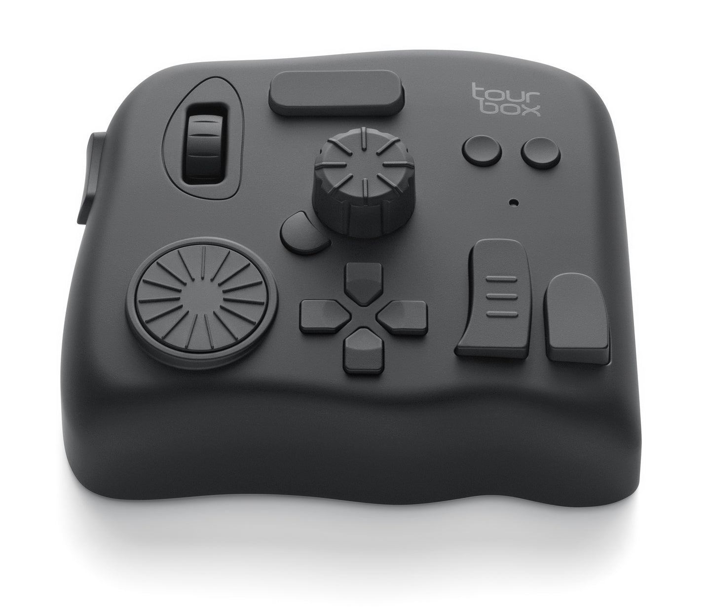 TourBox Elite 左手 デバイス キーボード Bluetooth adobe Windows Mac つまみ 手持ち 割り当て ツアーボックス エリートブラック TBECA-CB