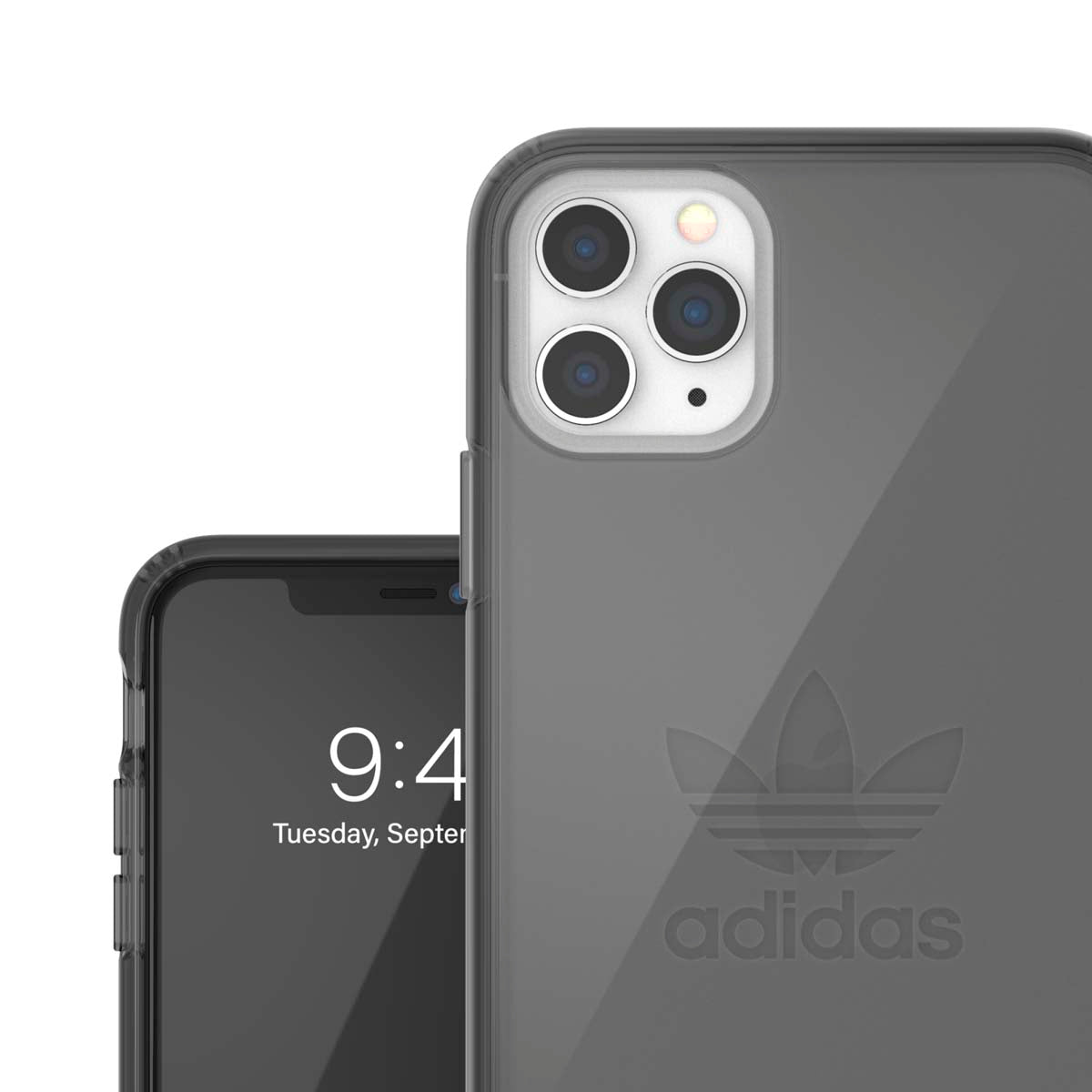 iPhone11ProMaxケース Protective Clear Case Big Logo FW19 スモーキー ブラック