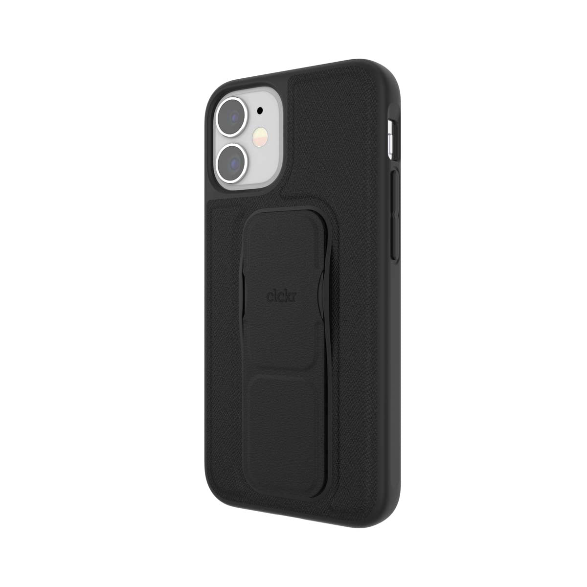 iPhone12miniケース Saffiano グリップケース ブラック