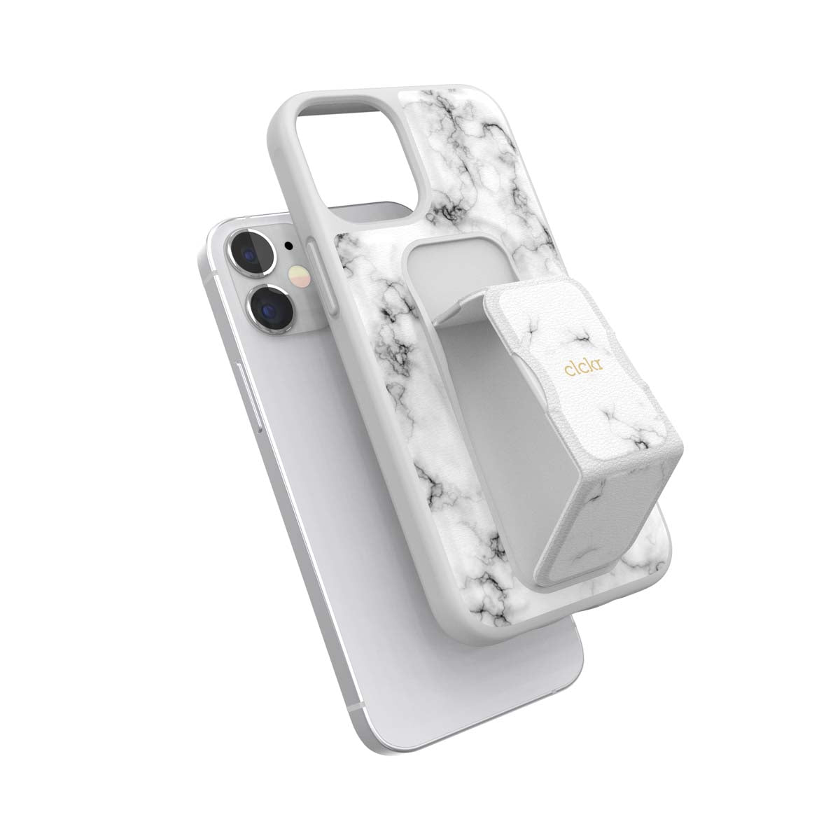 iPhone12miniケース MARBLE ホワイトマーブル