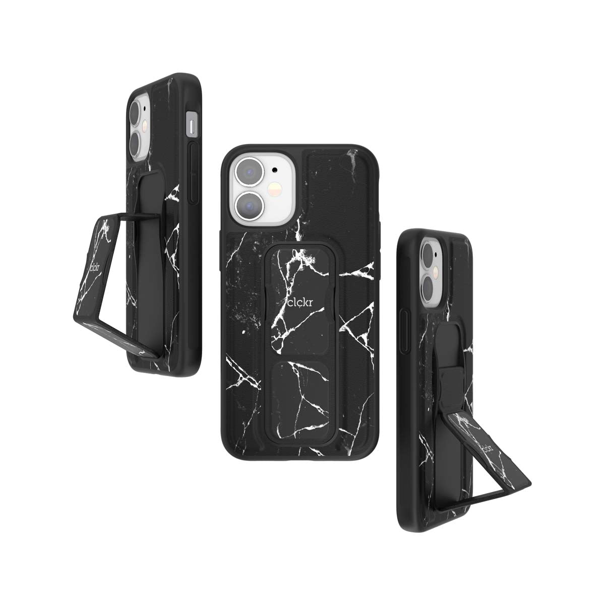 iPhone12miniケース MARBLE マーブルブラック