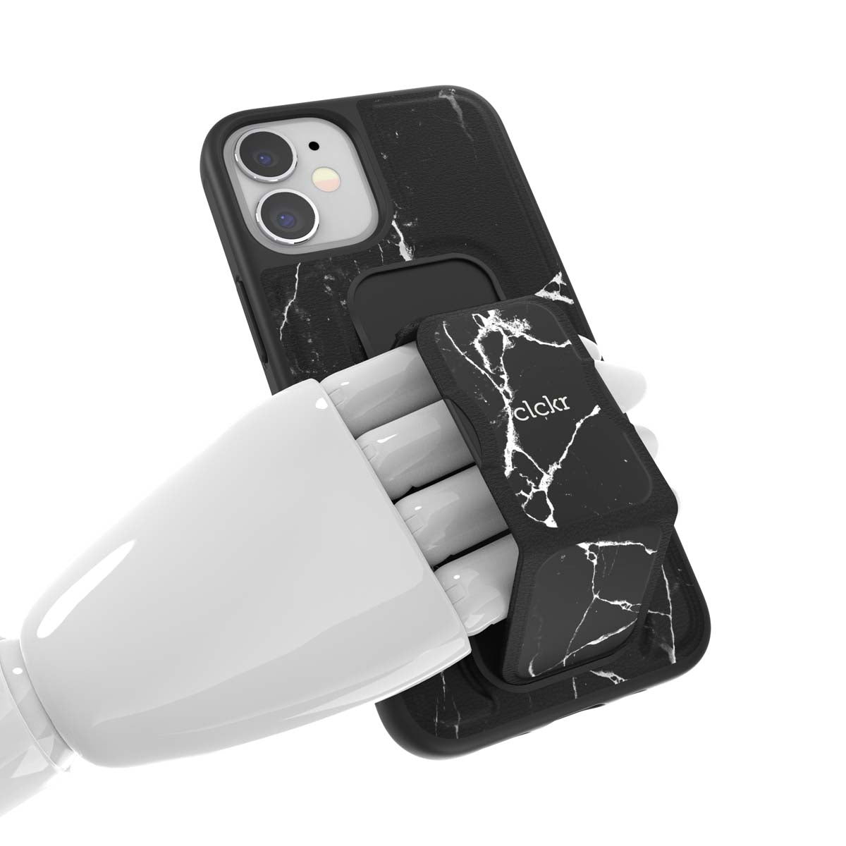 iPhone12miniケース MARBLE マーブルブラック