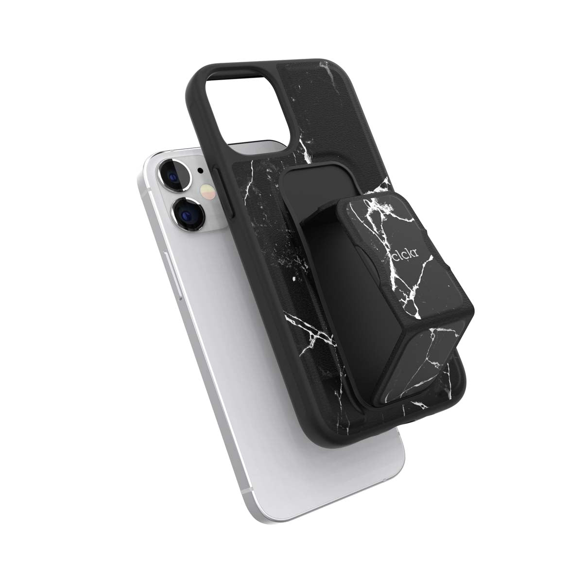 iPhone12miniケース MARBLE マーブルブラック