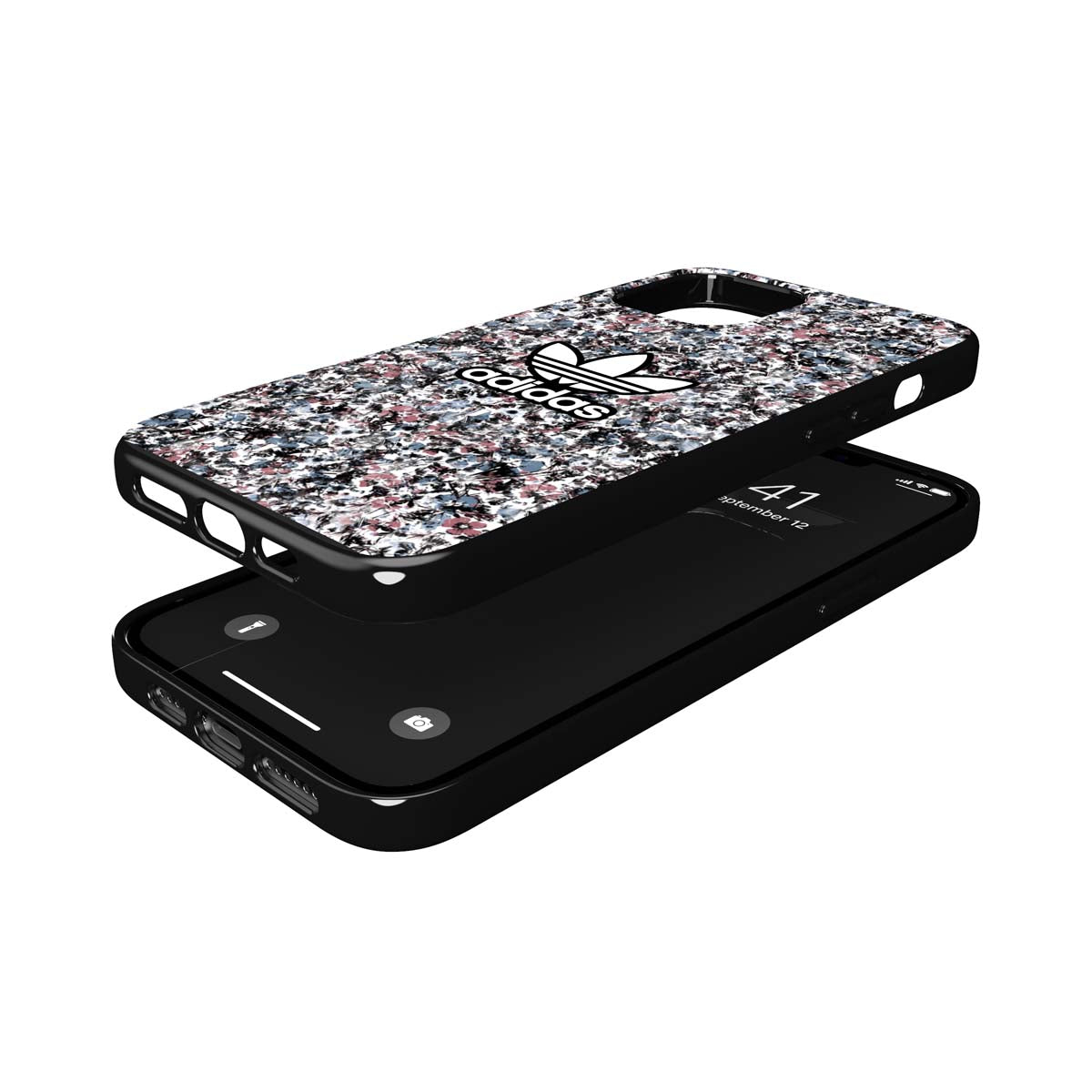 iPhone12ProMaxケース Snap case Belista Flower SS21 ブラック/ヘイジーローズ