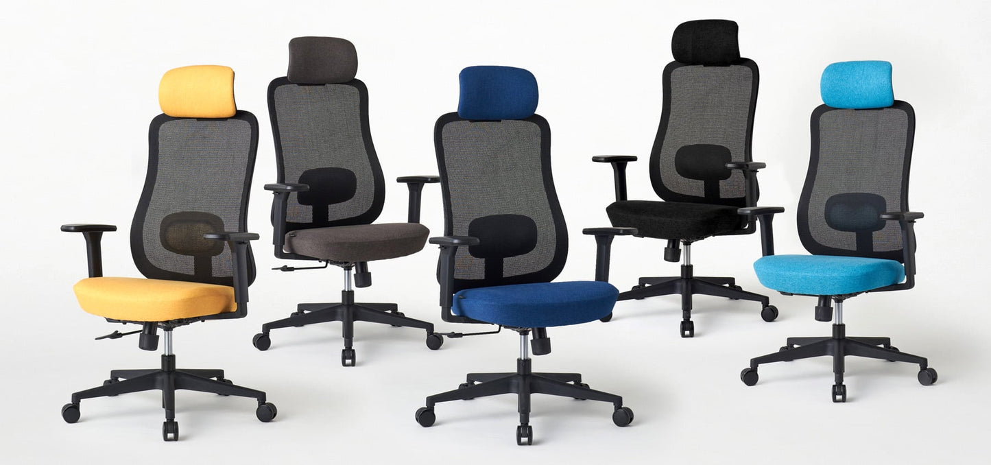 ワークチェア ROOM WORKS M2 シンプルベーシック ブラック/ネイビー