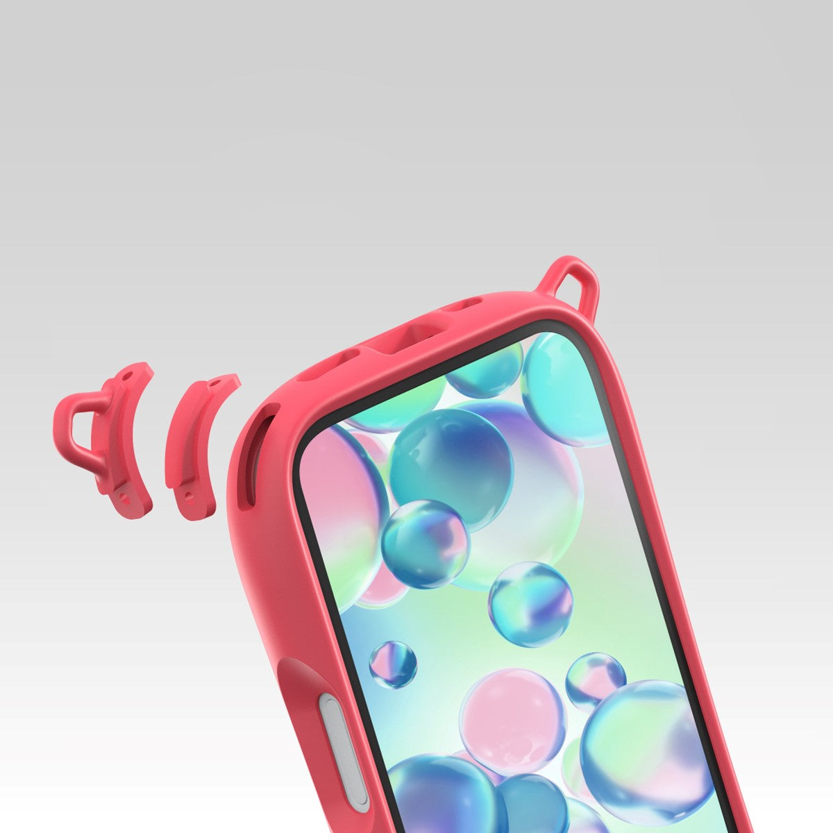 iPhone 16ケース POP LOVIE サニーレッド