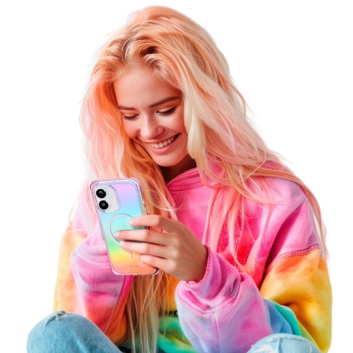 iPhone 17ケース AERO HOLO パール