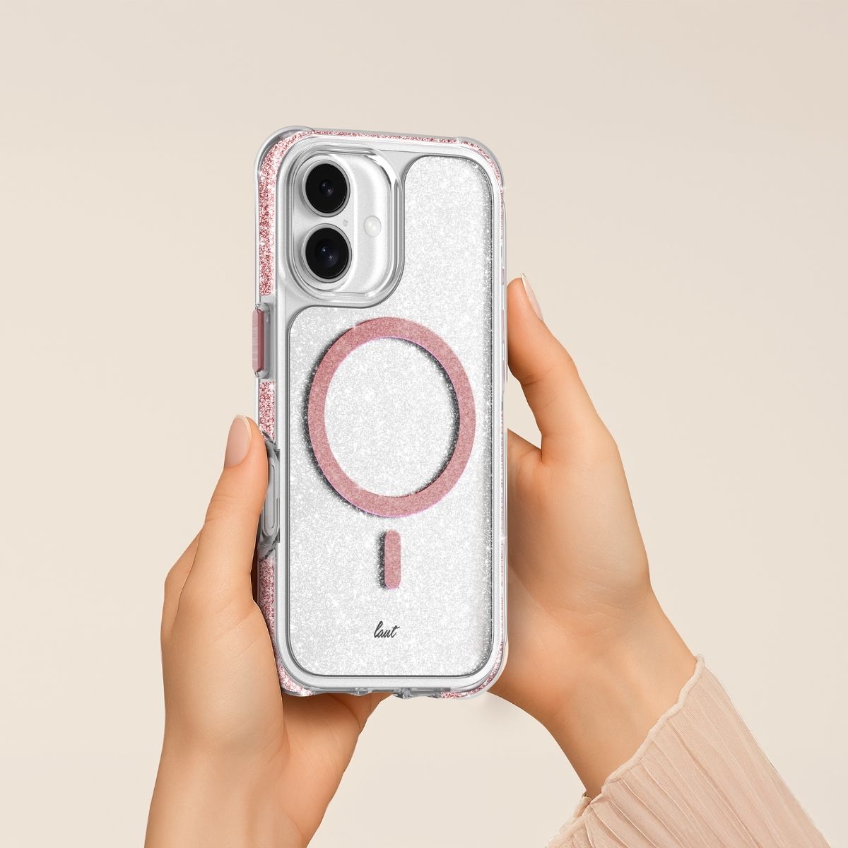iPhone 17ケース AERO SPARKLE クリスタルピンク