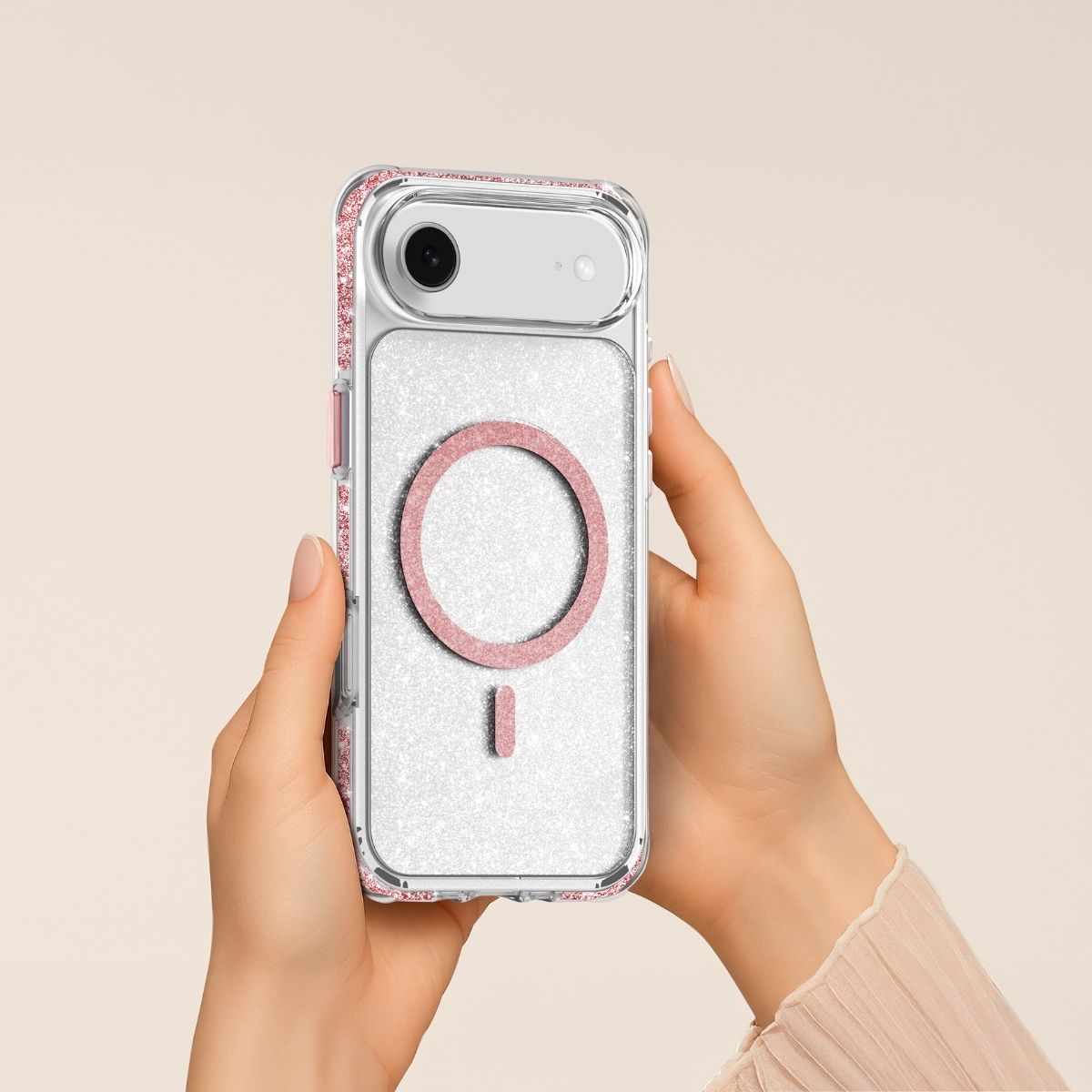 iPhone Airケース AERO SPARKLE クリスタルピンク