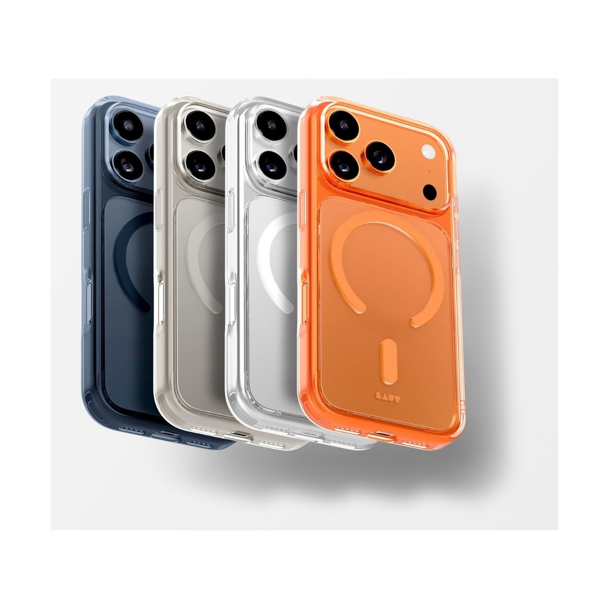 iPhone 17 Proケース CRYSTAL FLURO クリアライトグレー