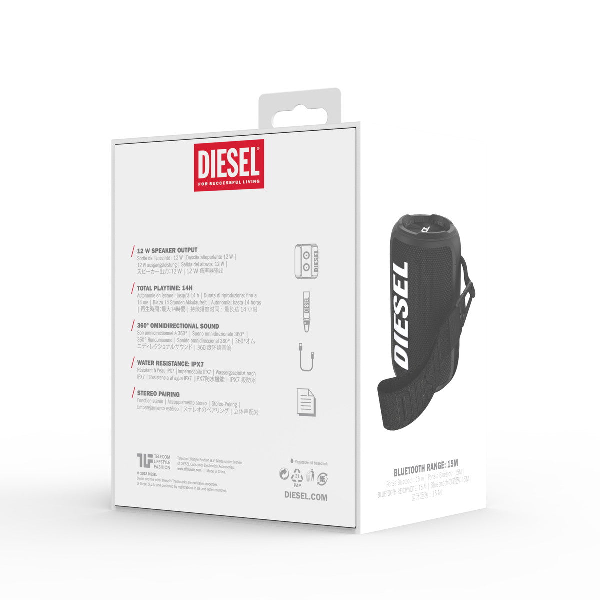 ワイヤレススピーカー DIESEL Wireless Speaker ブラック