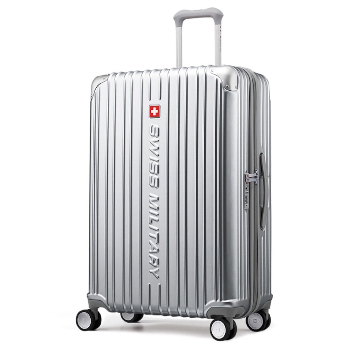 スーツケース SWISS MILITARY 大型 LLサイズ 一週間以上 75cm CYGNUS(シグナス) メタリックシルバー
