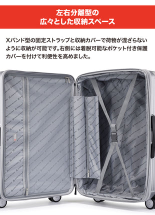 スーツケース 機内持ち込み可 Sサイズ 1～3泊 46cm SOGLIO(ソーリオ) バニラホワイト