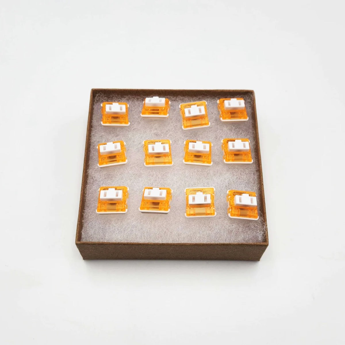アーケードコントローラー SnackBox MICRO用パーツ Kailh ロープロファイルスイッチセット Amber