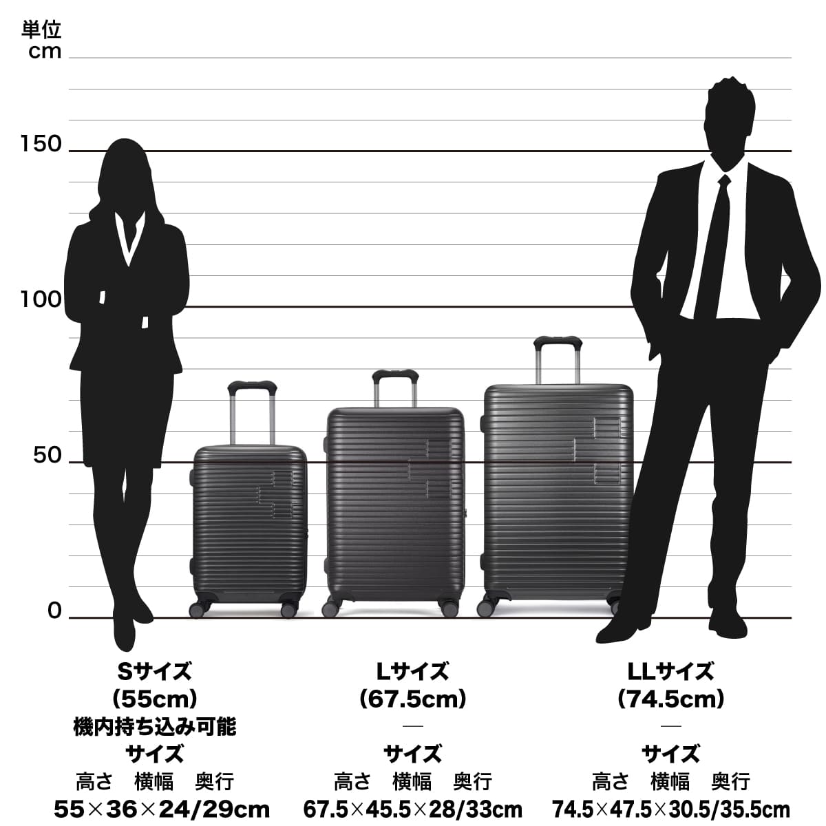 【4月24日発売】スーツケース SWISS MILITARY MOTIVAN 68cm 78L Lサイズ 無料預入 5cm拡張 カーボングレー