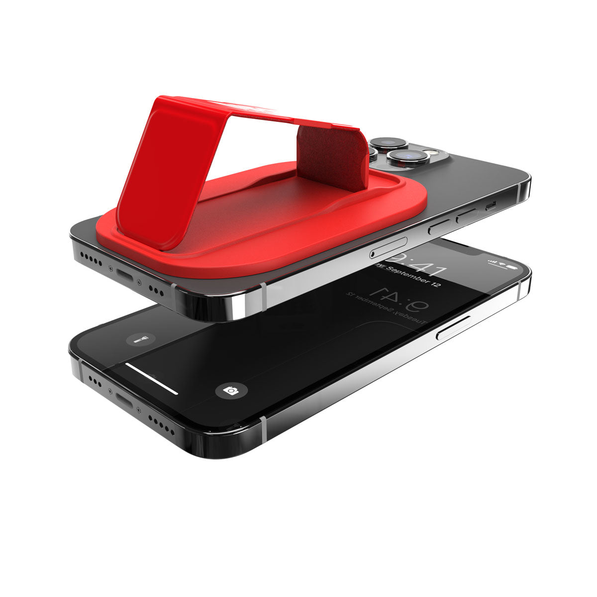 グリップスタンド ユニバーサルタイプ MagSafe対応 レッド