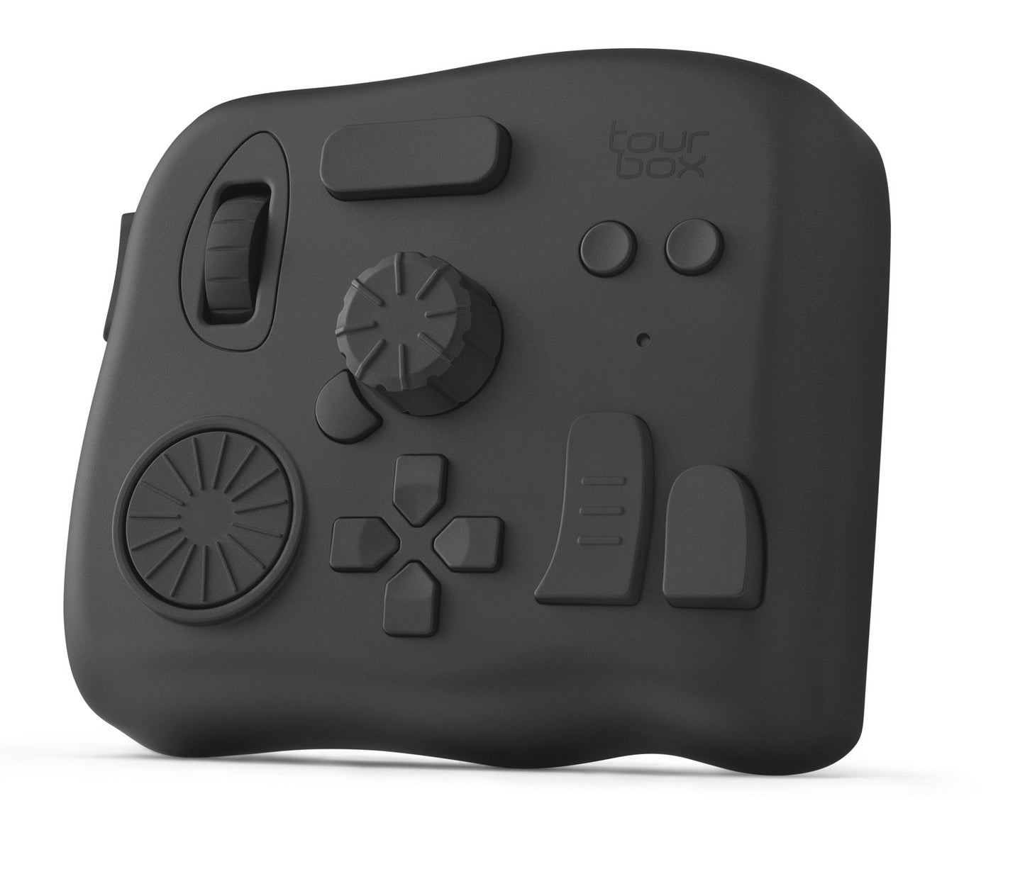 TourBox Elite 左手 デバイス キーボード Bluetooth adobe Windows Mac つまみ 手持ち 割り当て ツアーボックス エリートブラック TBECA-CB