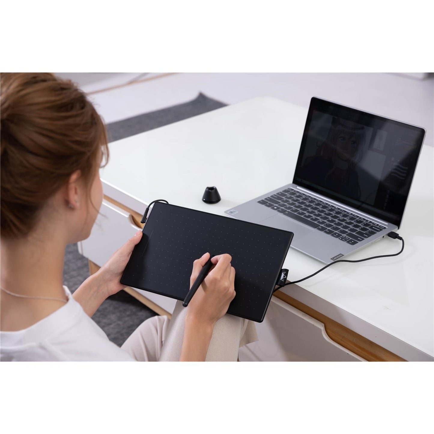 ペンタブ 本体 板タブ ペンタブレット Windows対応 MacOS対応 Android USB-C フイオン HUION Inspiroy RTM-500-K