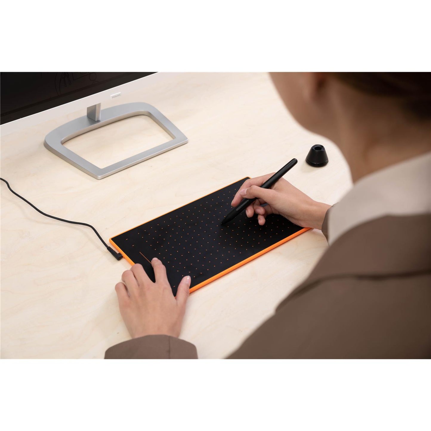 ペンタブ 本体 板タブ ペンタブレット Windows対応 MacOS対応 Linux OS対応 Android USB-C フイオン HUION Inspiroy RTM-500-O