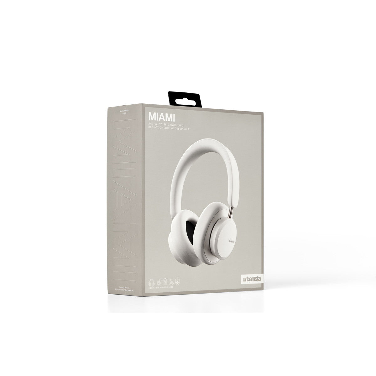 ワイヤレスヘッドホン MIAMI〔マイアミ〕 Noise Cancelling Bluetooth ホワイト