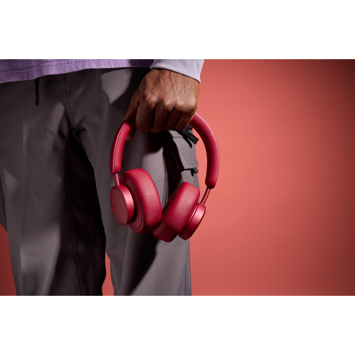 ワイヤレスヘッドホン MIAMI〔マイアミ〕 Noise Cancelling Bluetooth レッド