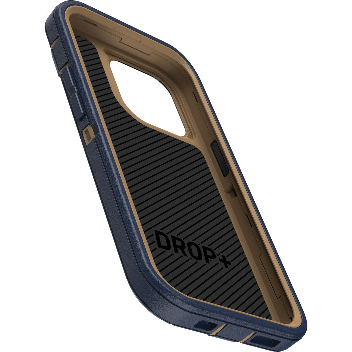 iPhone14Proケース DEFENDER ブルースエードシューズ