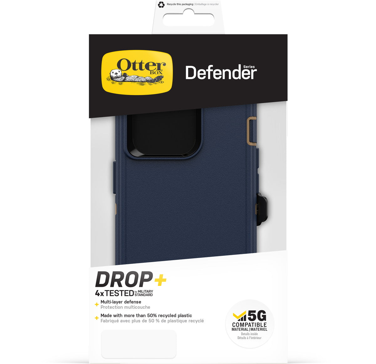 iPhone14Proケース DEFENDER ブルースエードシューズ