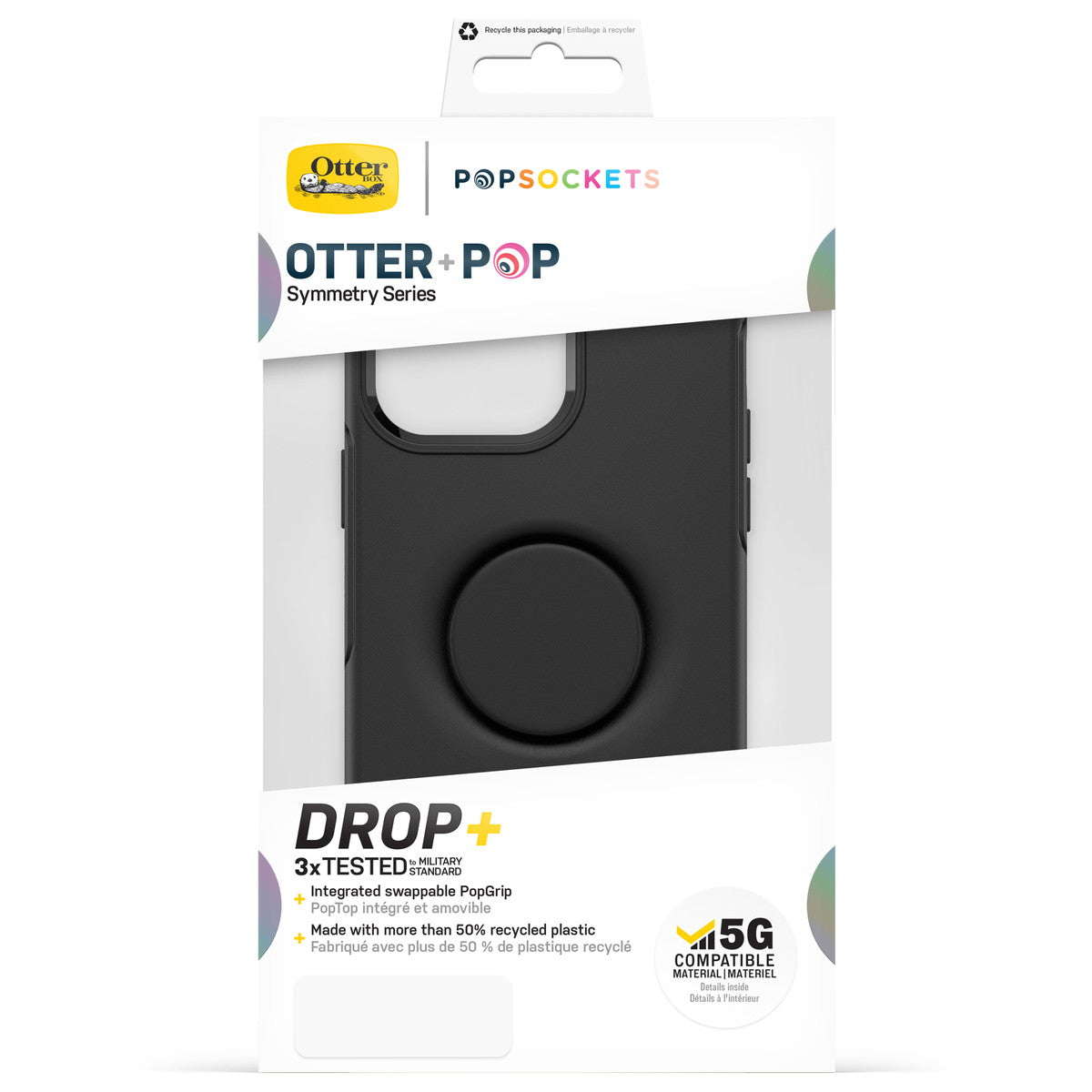 iPhone14ProMaxケース OTTER + POP SYMMETRY ブラック