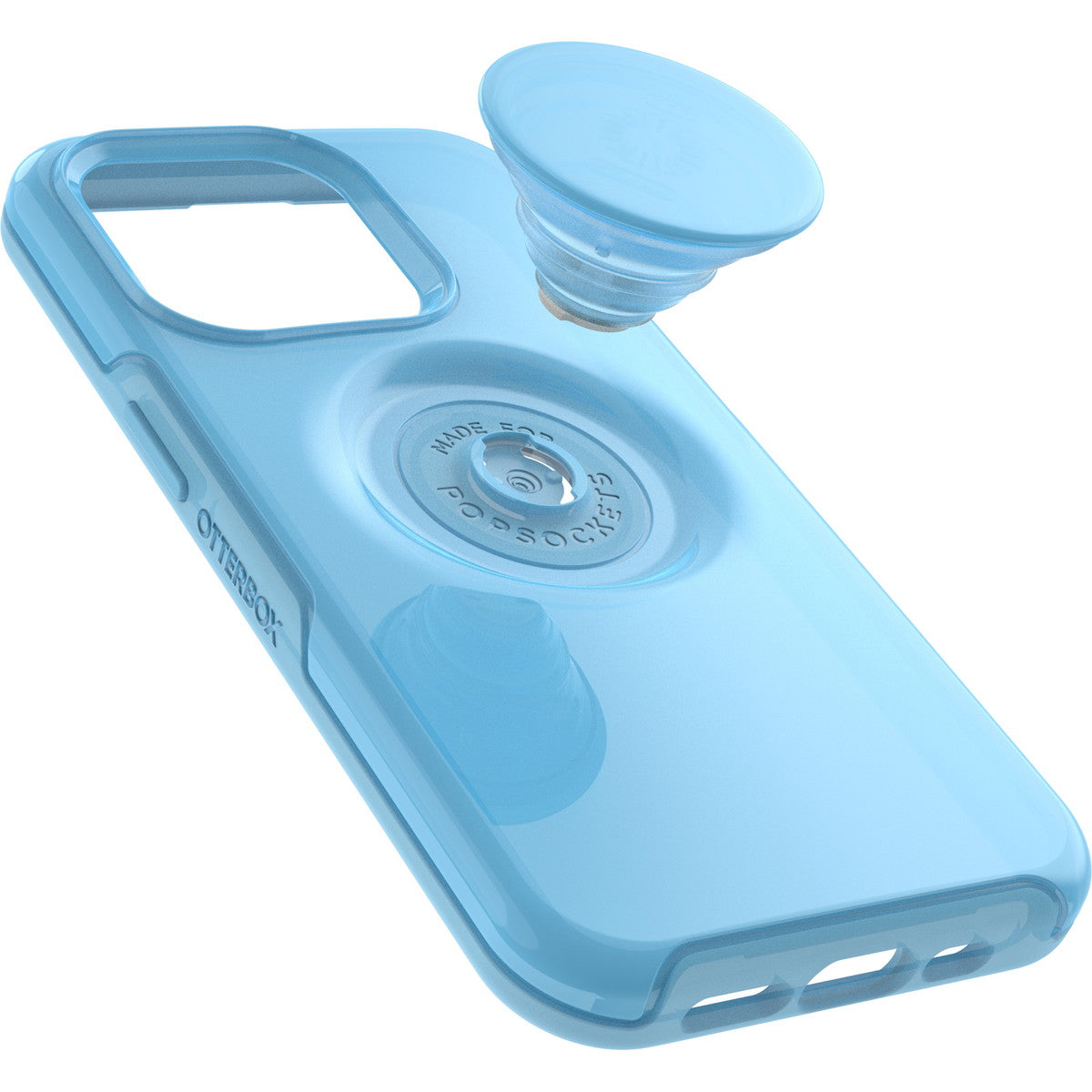 iPhone14Proケース OTTER + POP SYMMETRY シアン