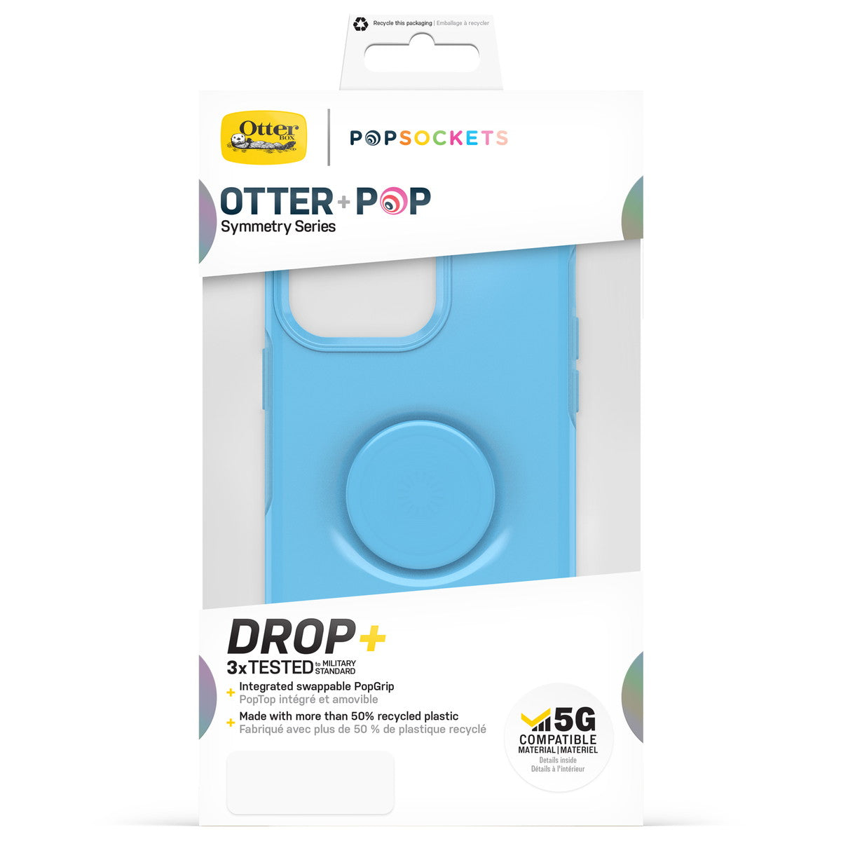 iPhone14ProMaxケース OTTER + POP SYMMETRY シアン