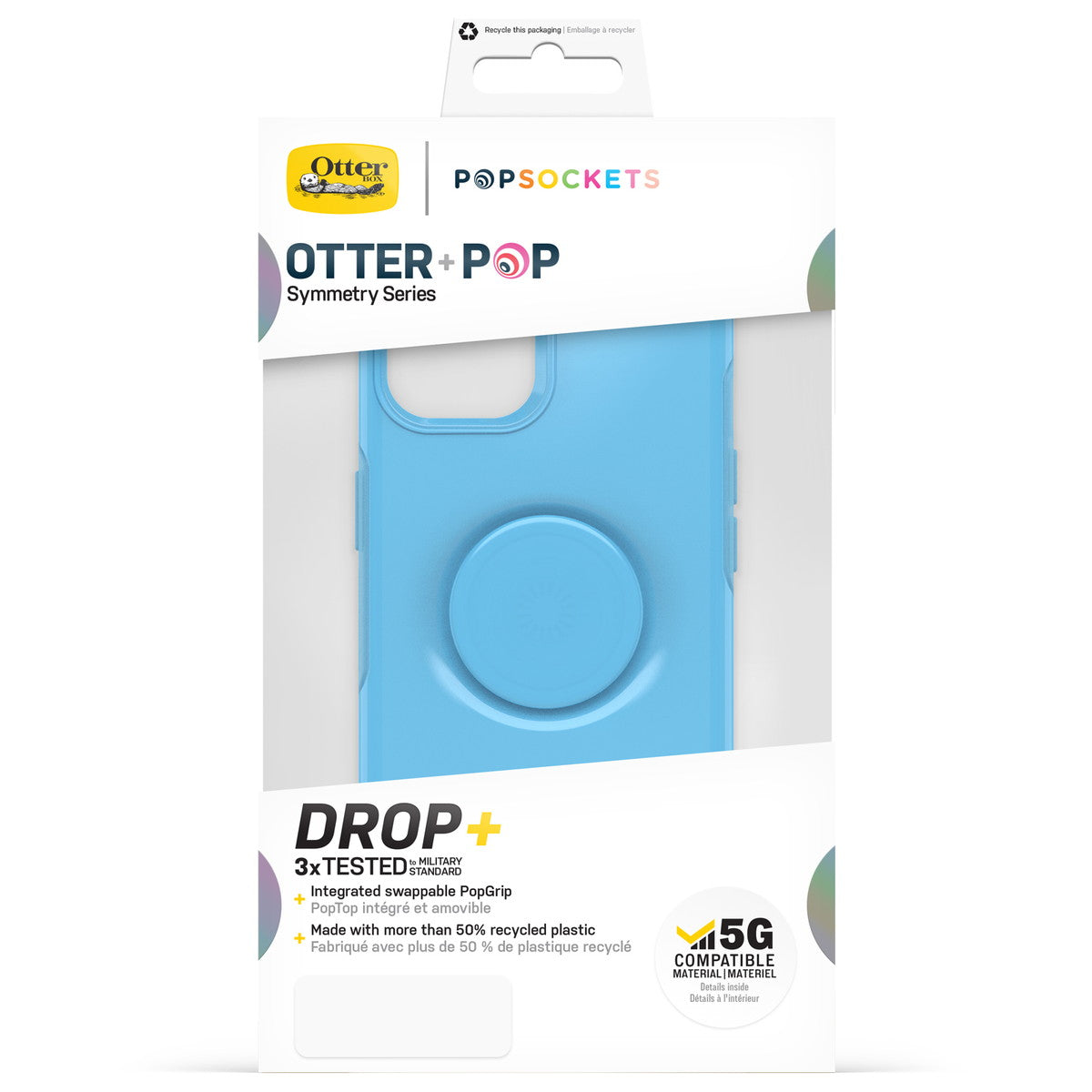 iPhone14ケース OTTER + POP SYMMETRY シアン