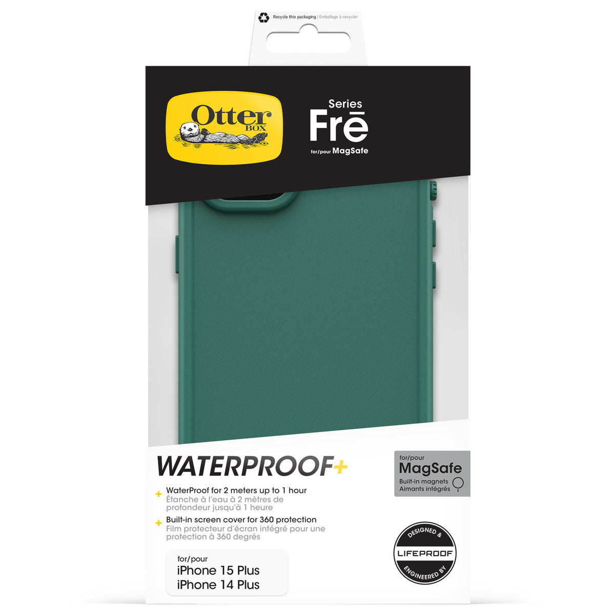 iPhone15Plusケース Fre MagSafe グリーン