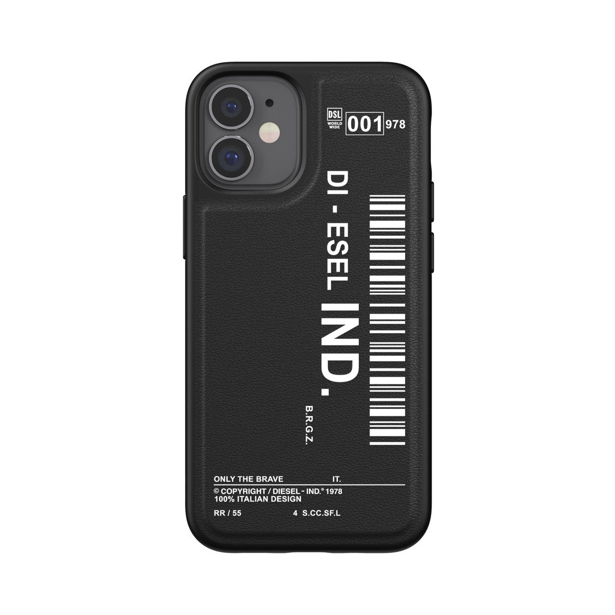 iPhone12miniケース Moulded Case Core 2 ブラック/ホワイト