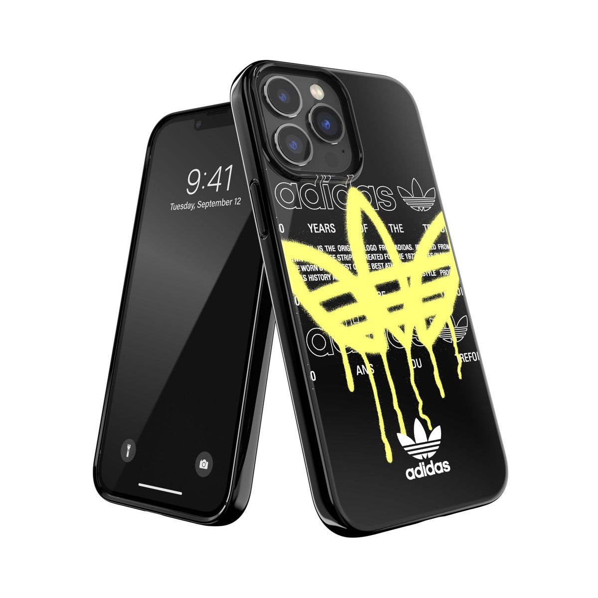 iPhone13ProMaxケース Summer Graffiti ブラック/イエロー